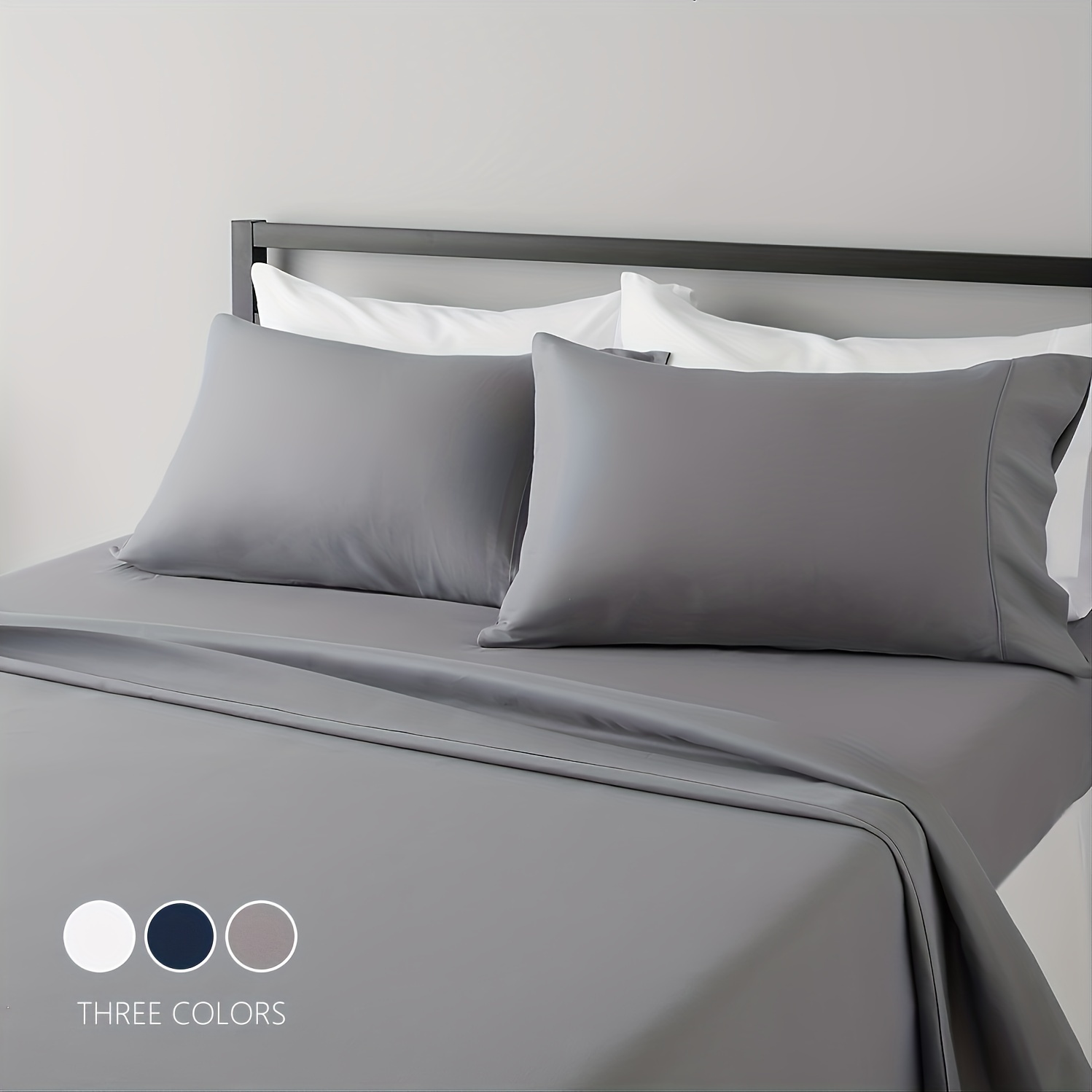 Bed Sheet Microfiber - Conjunto de lençóis respiráveis e refrescantes,