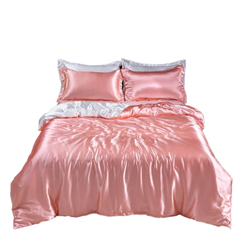 Silk Sheet Set - Nordic cetim seda cama conjunto com