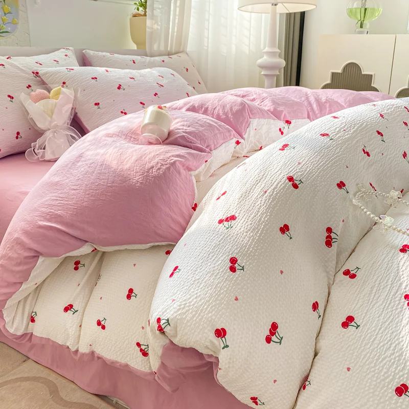 Home Textiles Decoris - Cute Cherry Bedding Set para meninas