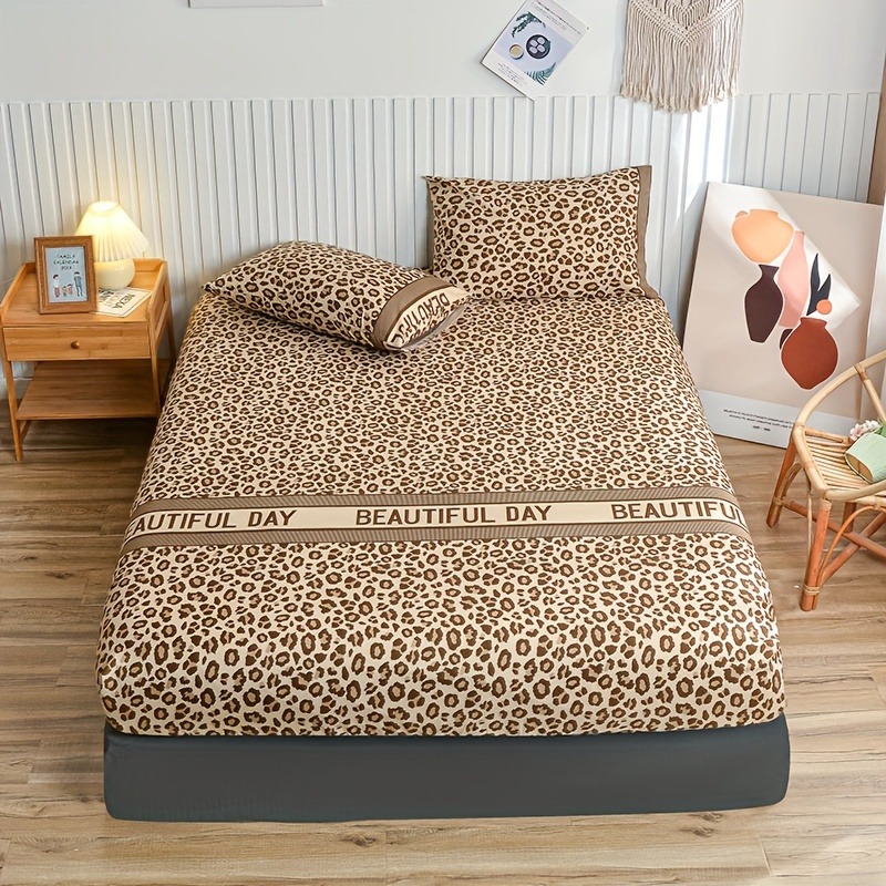 Bed Sheet Microfiber - Conjunto de Lençóis Vintage com Estampa