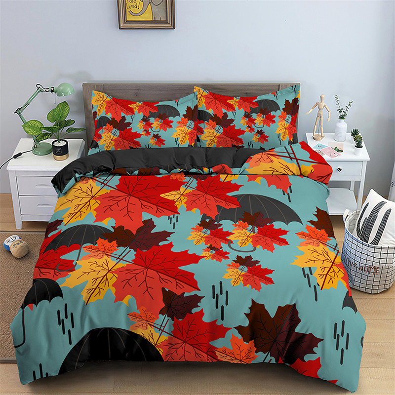 Folhas de bordo capa edredão o - Bed Sheet Microfiber avaliação e preço