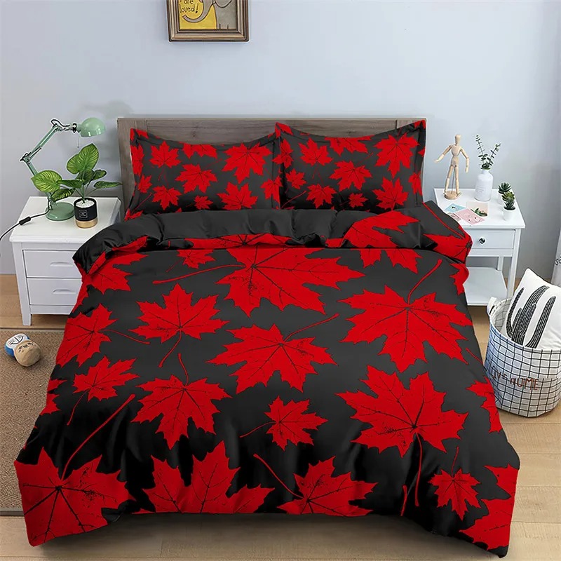 Folhas de bordo capa edredão o - Bed Sheet Microfiber avaliação e preço