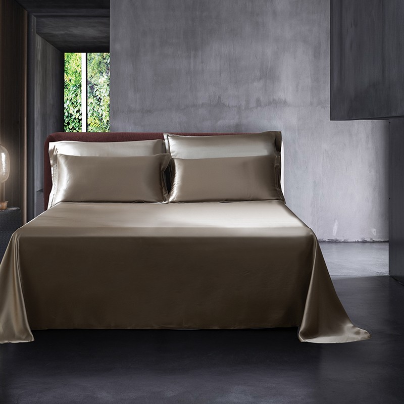 100% cobertura de edredão seda - Silk Sheet Set avaliação e preço