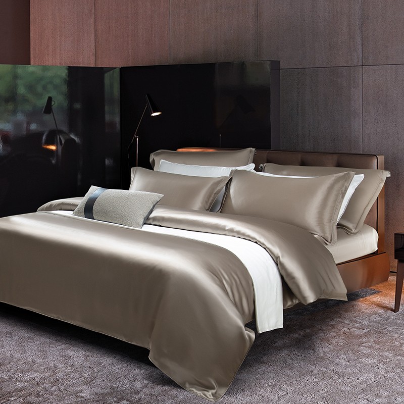 100% cobertura de edredão seda - Silk Sheet Set avaliação e preço