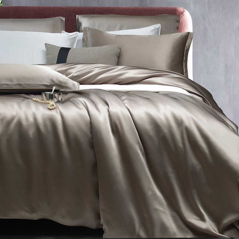 100% cobertura de edredão seda - Silk Sheet Set avaliação e preço