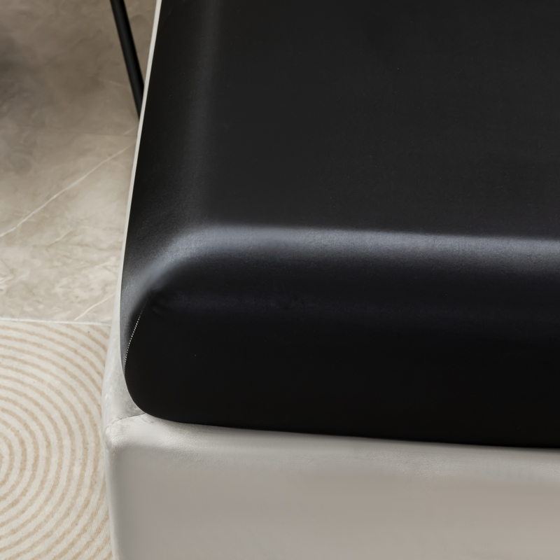 Lençol de cetim preto, 3 peças - Silk Sheet Set avaliação e preço
