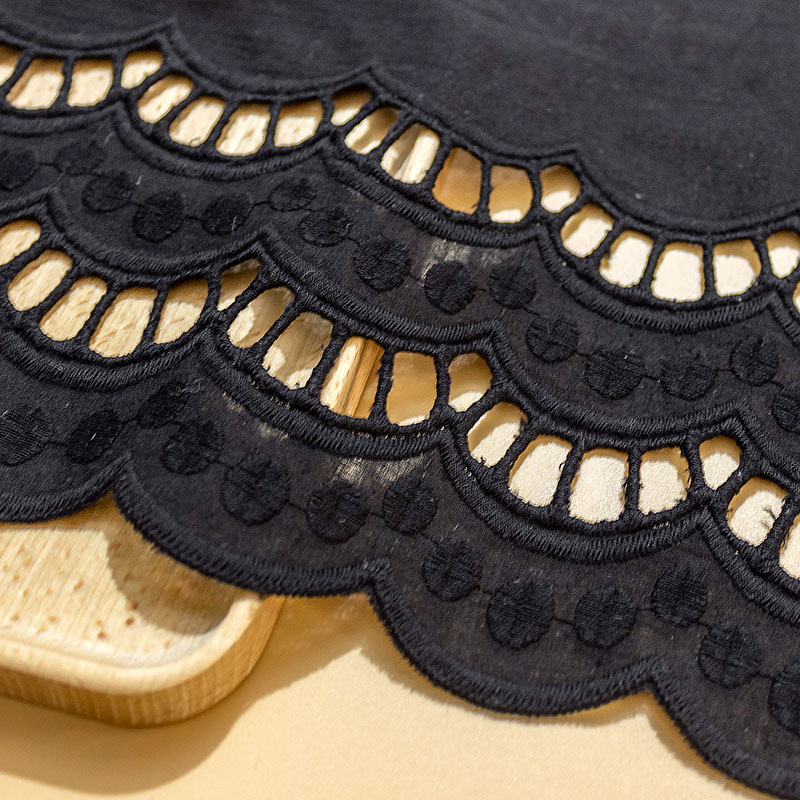 Bege Apricot Wave Edge Bordado - Home Textiles Decoris avaliação e preço